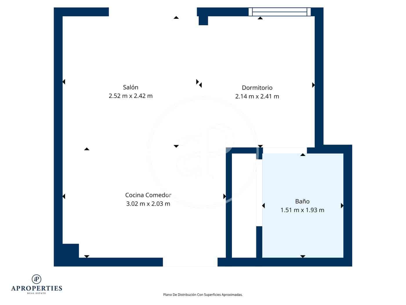 1 slaapkamer Appartement te huur in Madrid stad - € 1.200 (Ref: 9533745)
