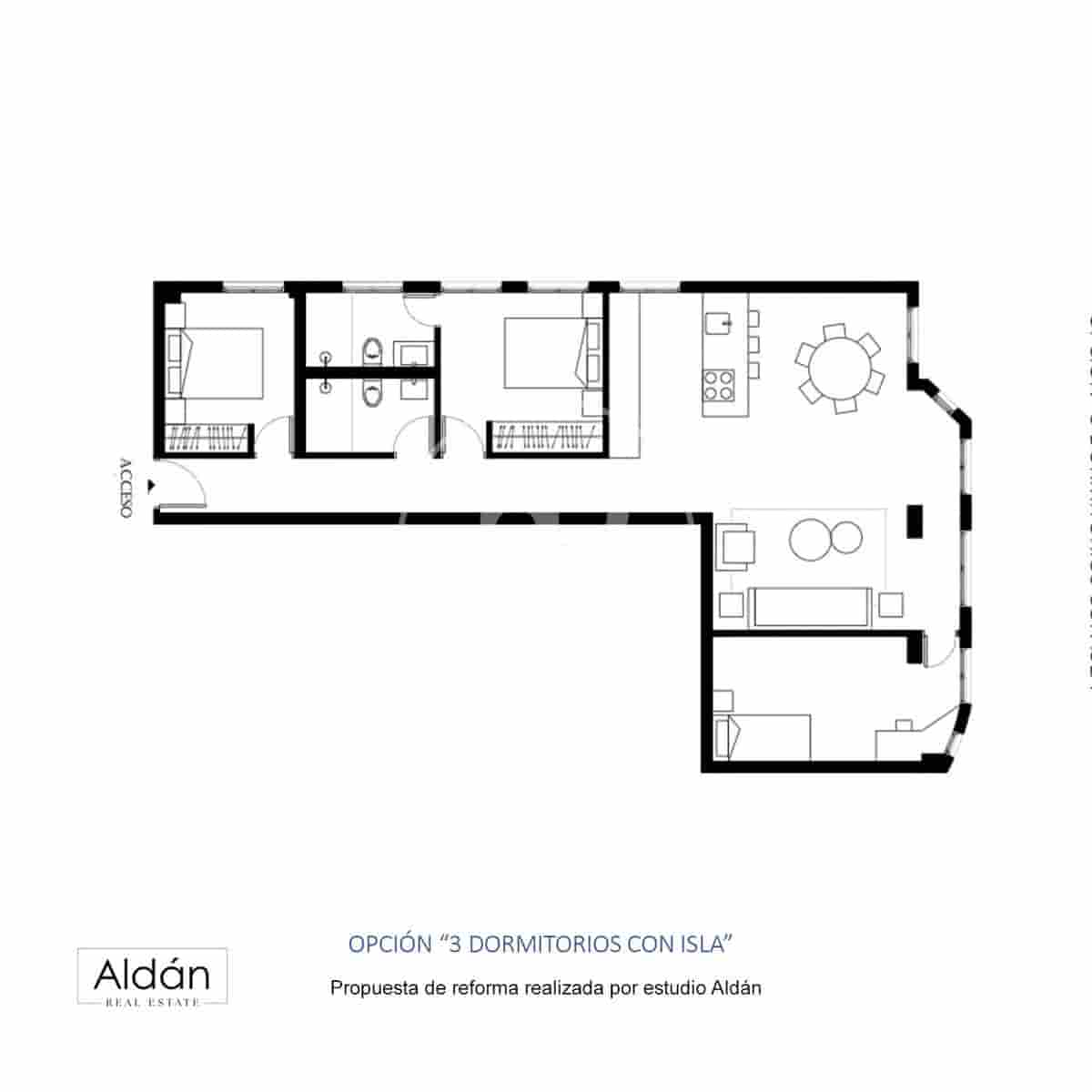 2 sypialnia Apartament na sprzedaż w Miasto Madryt - 1 050 000 € (Ref: 9535950)