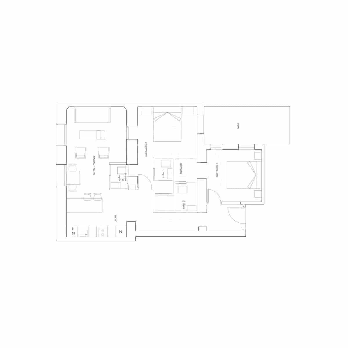 2 makuuhuone Huoneisto myytävänä paikassa Madrid kaupunki - 875 000 € (Ref: 9535951)