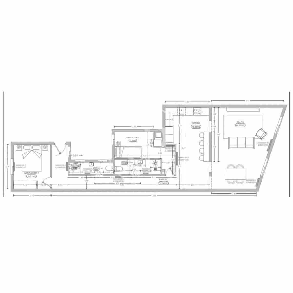 2 sovrum Lägenhet till salu i Madrid stad - 929 000 € (Ref: 9541109)