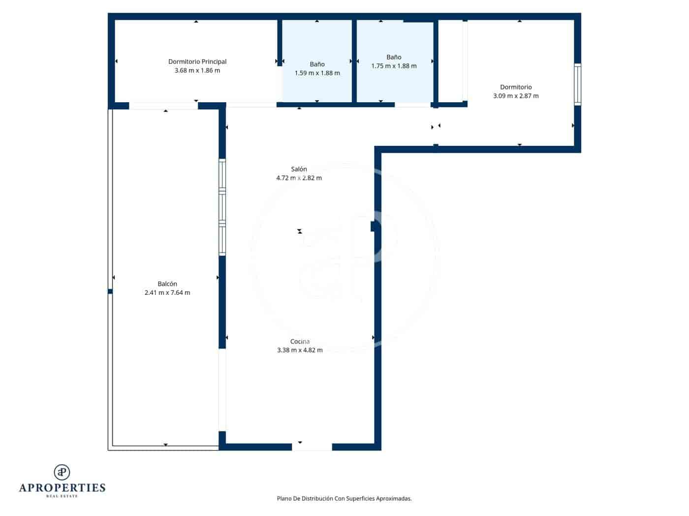 2 Zimmer Penthouse zu vermieten in Madrid Stadt - 2.700 € (Ref: 9543625)