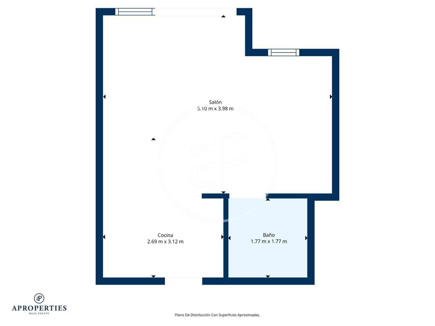Apartment zu vermieten in Madrid Stadt - 1.270 € (Ref: 9543629)
