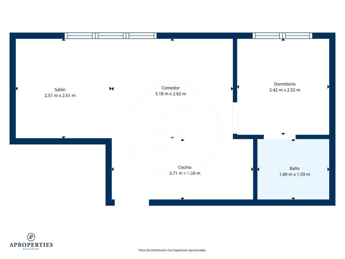 1 quarto Apartamento para arrendar em Madrid cidade - 1 500 € (Ref: 9543635)