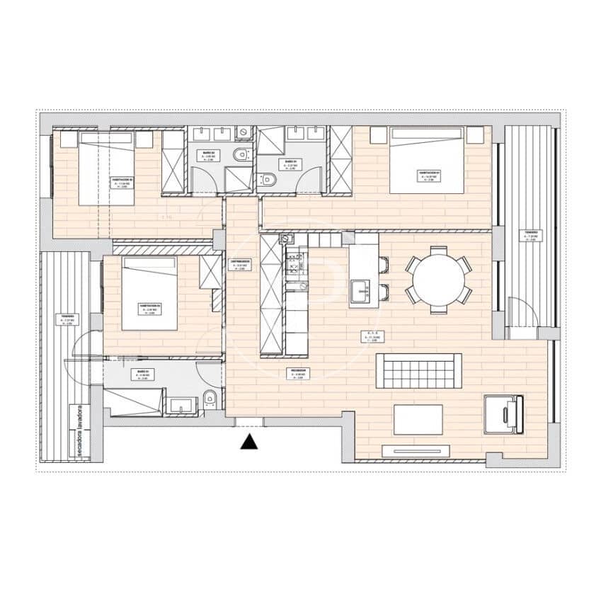3 slaapkamer Appartement te koop in Madrid stad - € 990.000 (Ref: 9548202)