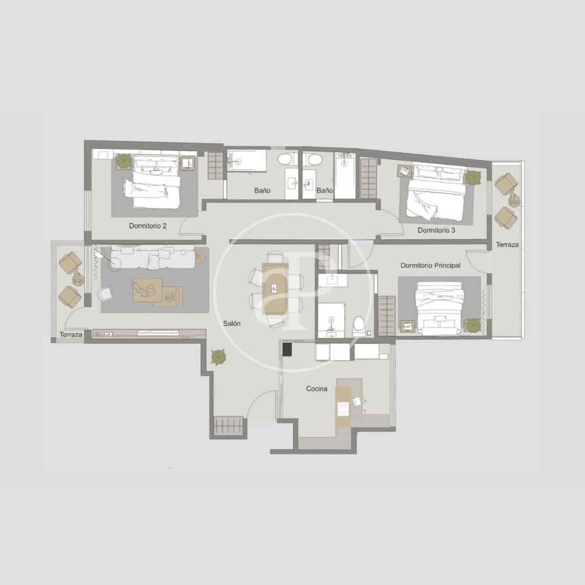 3 bedroom Apartment for sale in Madrid city - € 1,390,000 (Ref: 9548203)