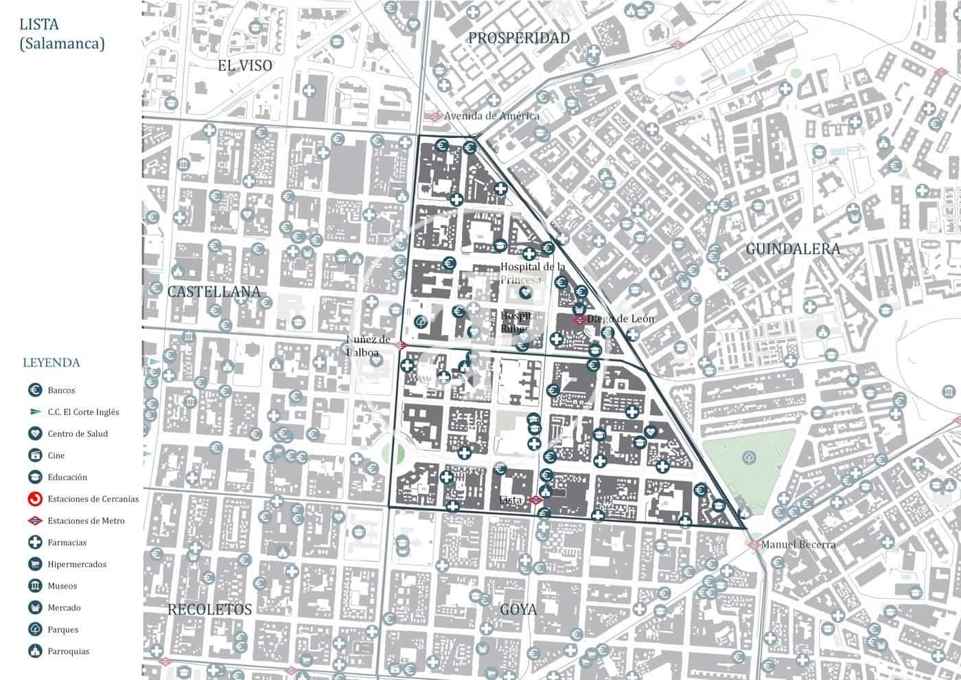 2 soveværelse Lejlighed til leje i Madrid by - € 1.450 (Ref: 9551511)