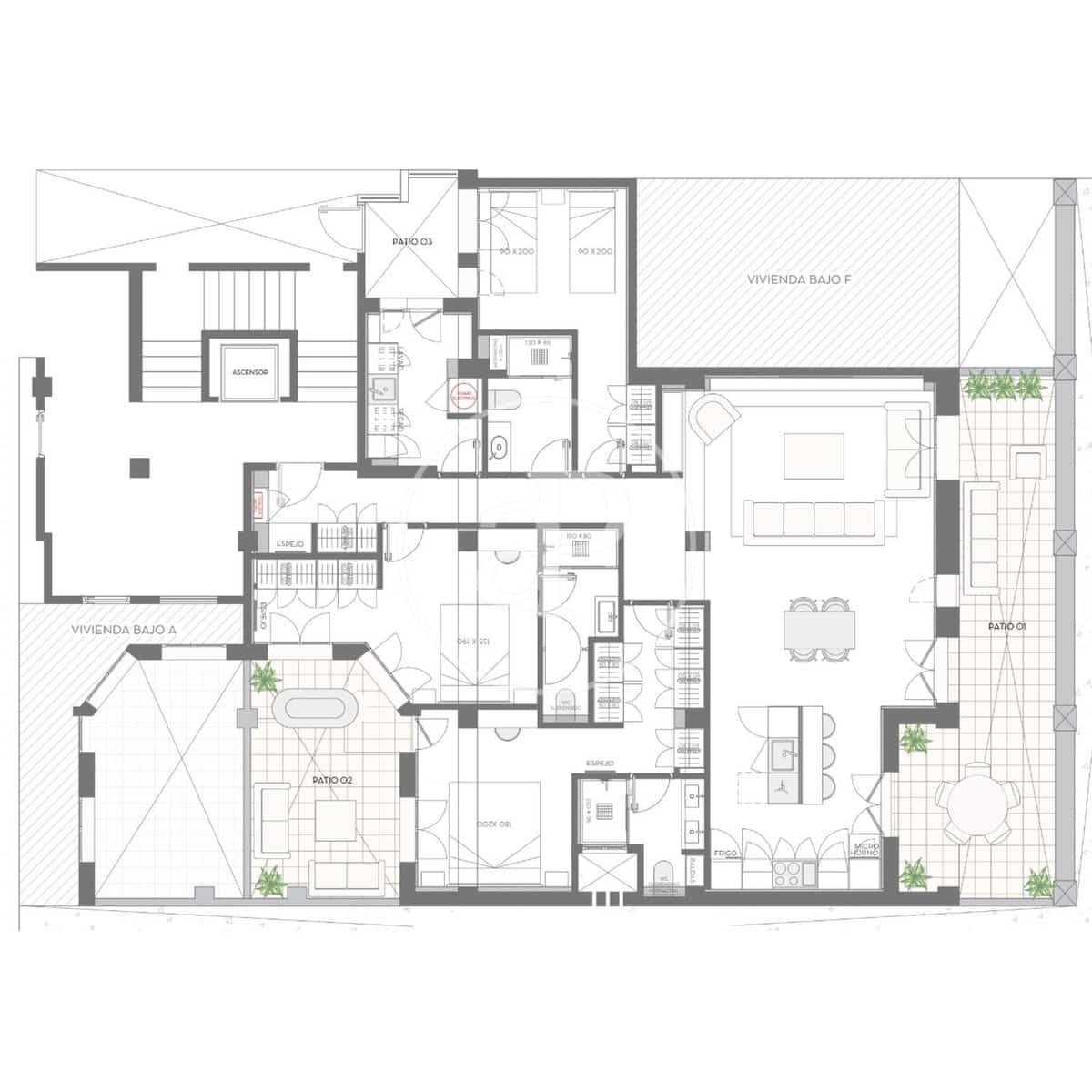 3 sypialnia Apartament na sprzedaż w Miasto Madryt - 2 219 000 € (Ref: 9551512)