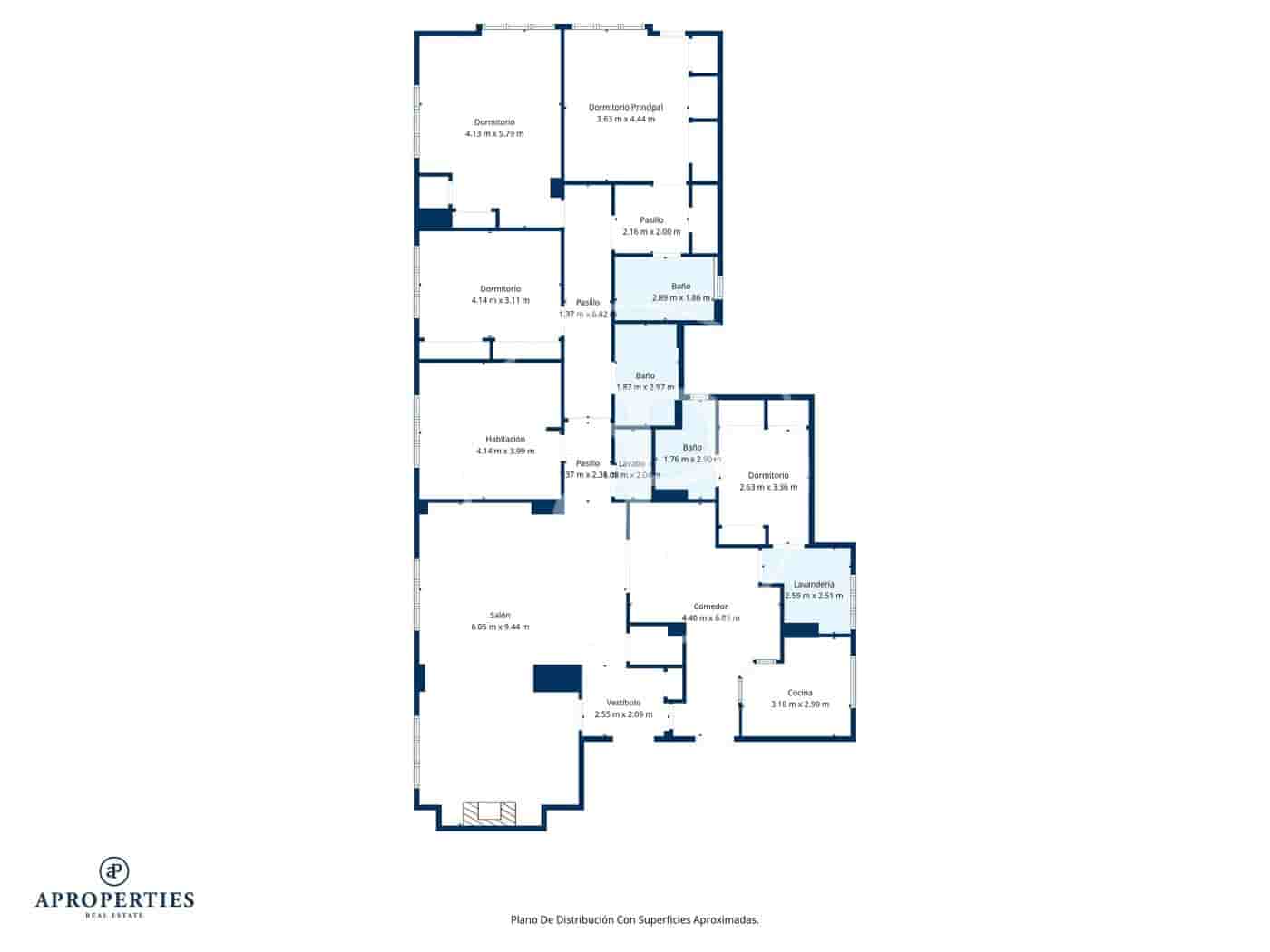 5 soveværelse Lejlighed til leje i Madrid by - € 5.800 (Ref: 9561807)