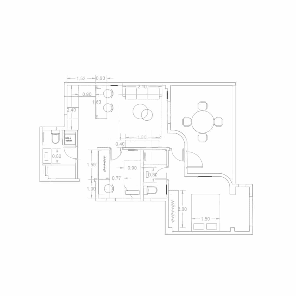 2 makuuhuone Huoneisto myytävänä paikassa Madrid kaupunki - 975 000 € (Ref: 9561808)