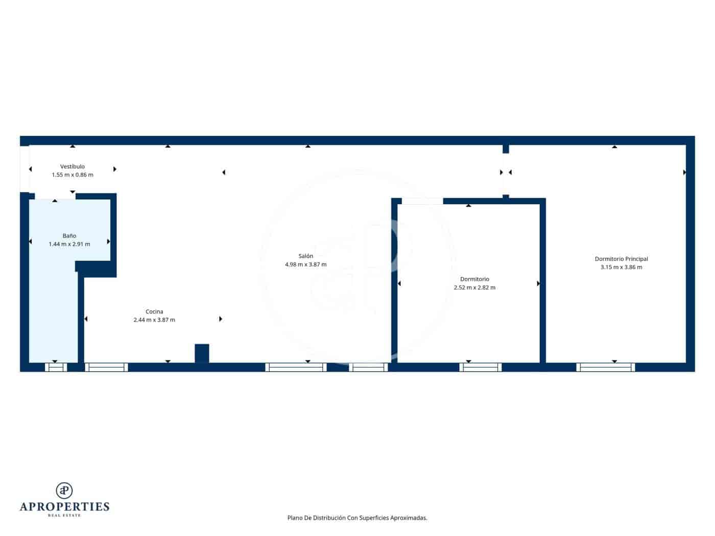 2 soverom Leilighet til salgs i Madrid by - € 293 000 (Ref: 9565253)