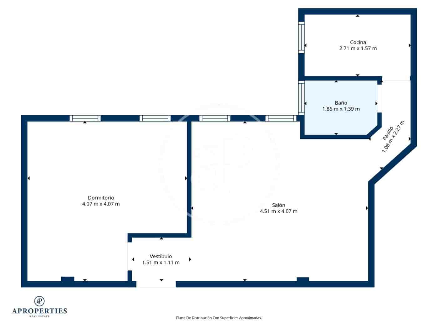 1 soveværelse Lejlighed til leje i Madrid by - € 1.800 (Ref: 9568673)