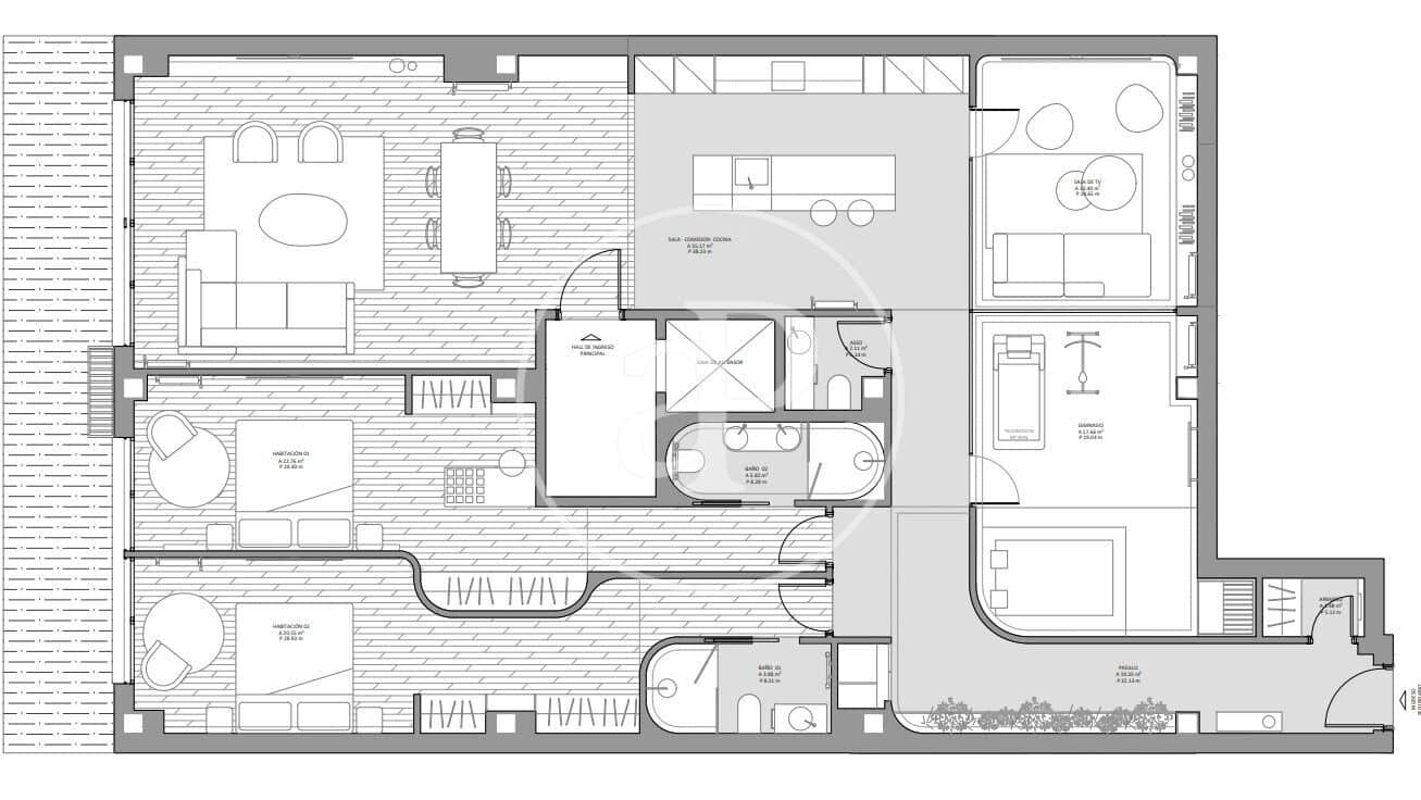 2 camera da letto Appartamento in vendita in Madrid citta - 1.990.000 € (Rif: 9568684)