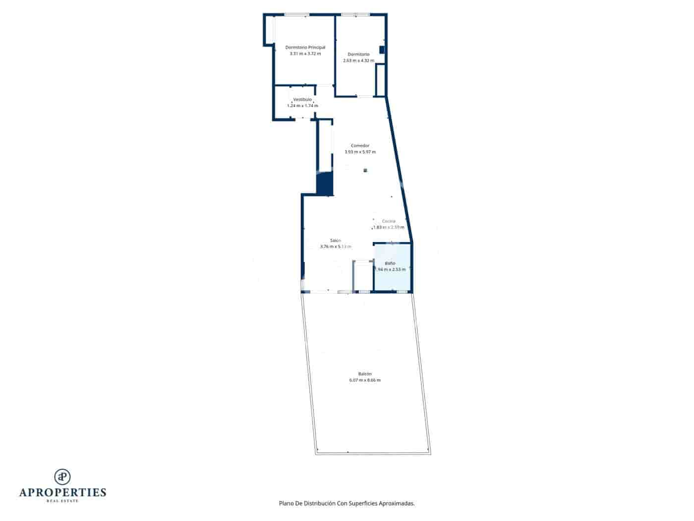 Appartement de 2 chambres à louer à Madrid ville - 2 400 € (Ref: 9582950)