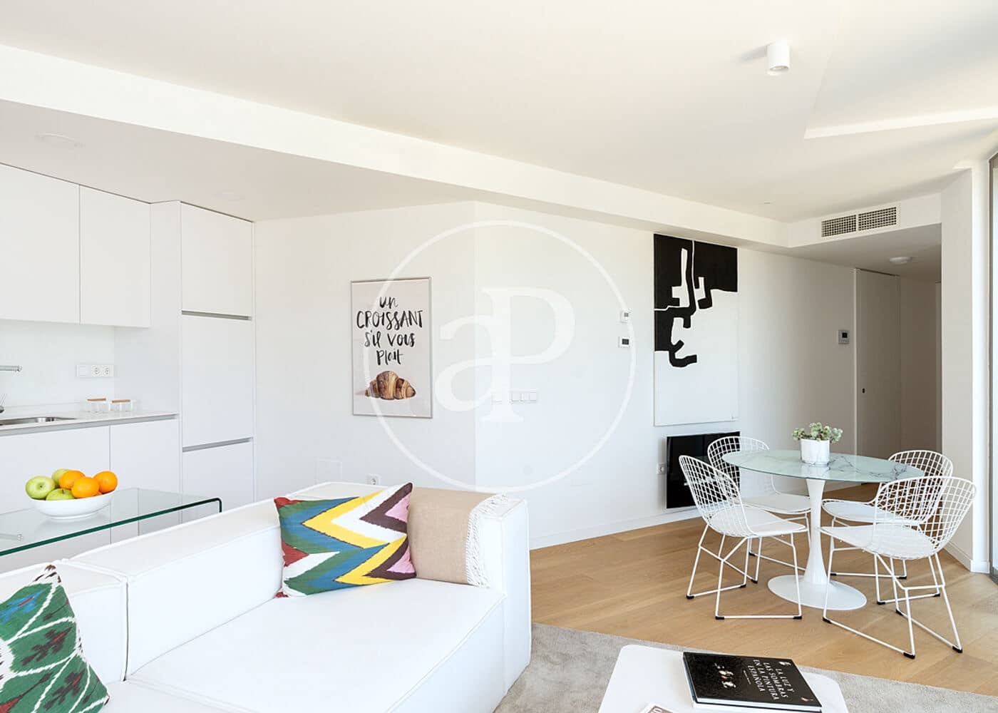 2 slaapkamer Penthouse te huur in Madrid stad met zwembad - € 3.800 (Ref: 9591303)