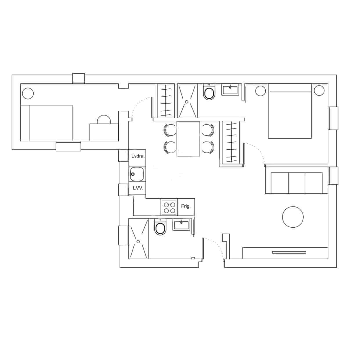 2 makuuhuone Huoneisto myytävänä paikassa Madrid kaupunki - 560 000 € (Ref: 9596155)
