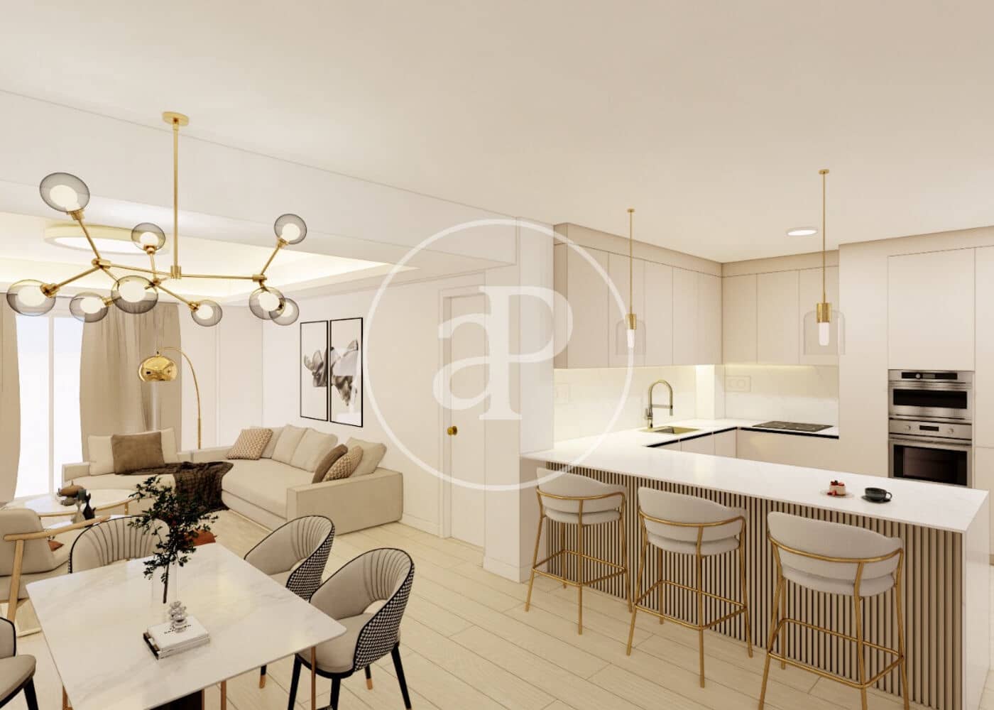 4 makuuhuone Huoneisto myytävänä paikassa Madrid kaupunki - 1 150 000 € (Ref: 9599555)