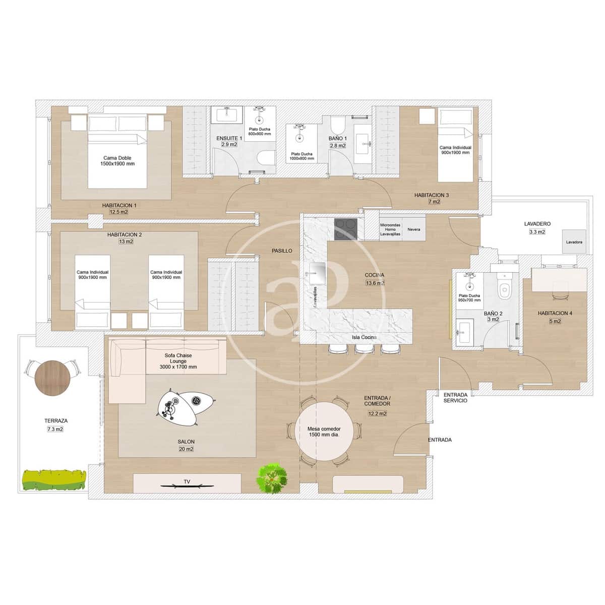 4 bedroom Apartment for sale in Madrid city - € 1,150,000 (Ref: 9599555)