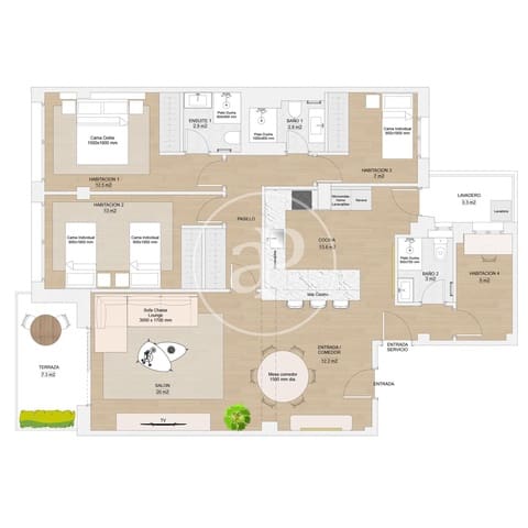 4 sypialnia Apartament na sprzedaż w Guindalera, Miasto Madryt - 1 150 000 € (Ref: 9599555)