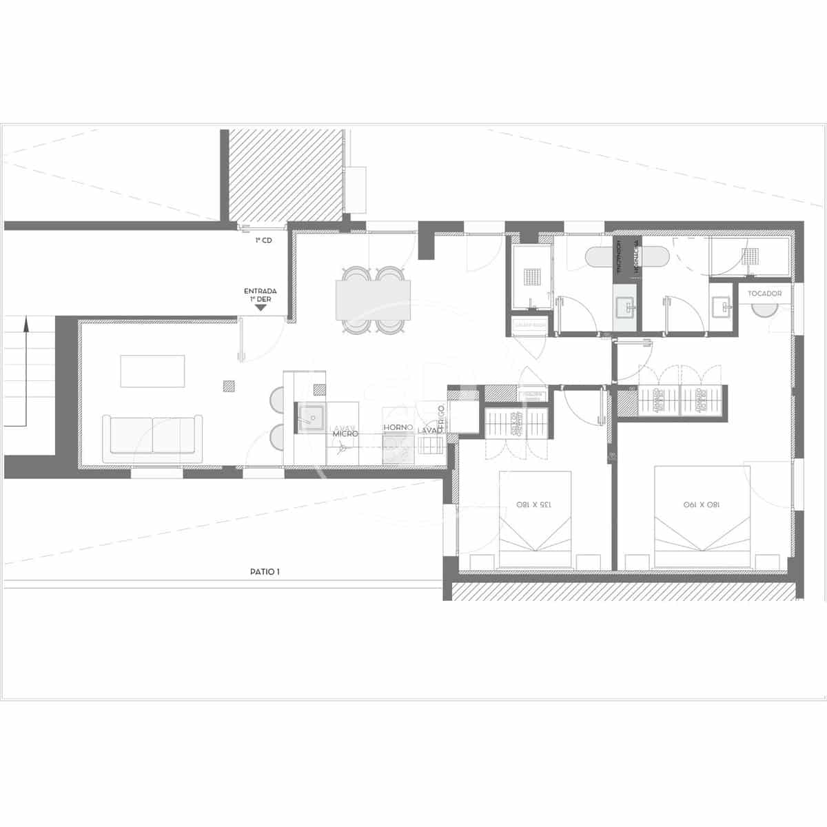 2 soveværelse Lejlighed til salg i Madrid by - € 1.099.000 (Ref: 9608090)