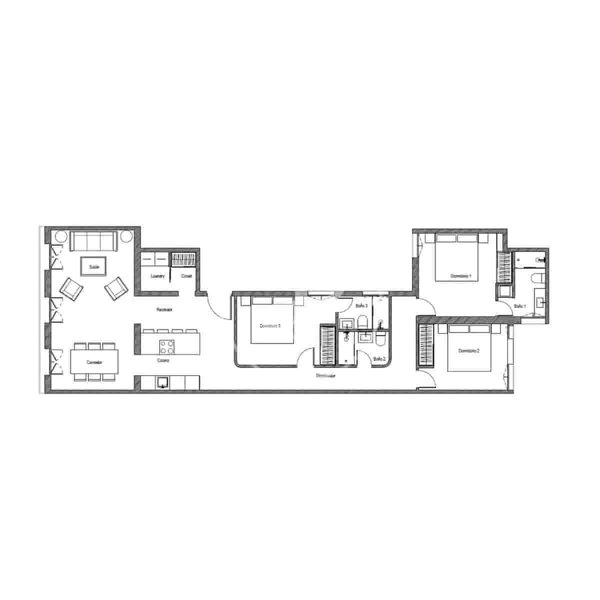 3 sypialnia Apartament na sprzedaż w Miasto Madryt - 2 500 000 € (Ref: 9611553)