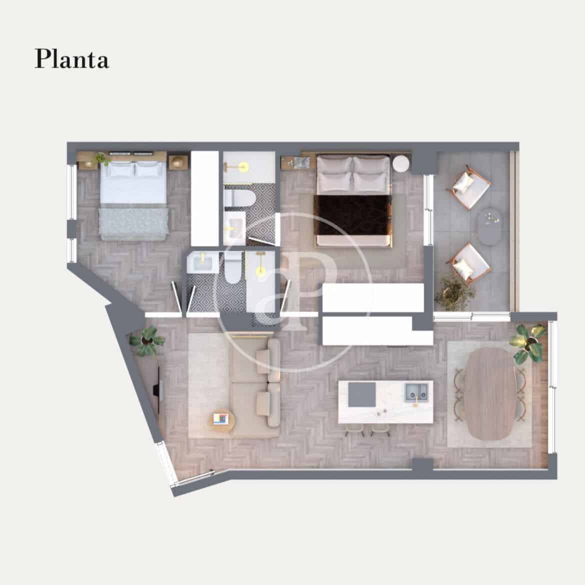 2 soverom Leilighet til salgs i Madrid by - € 930 000 (Ref: 9627567)