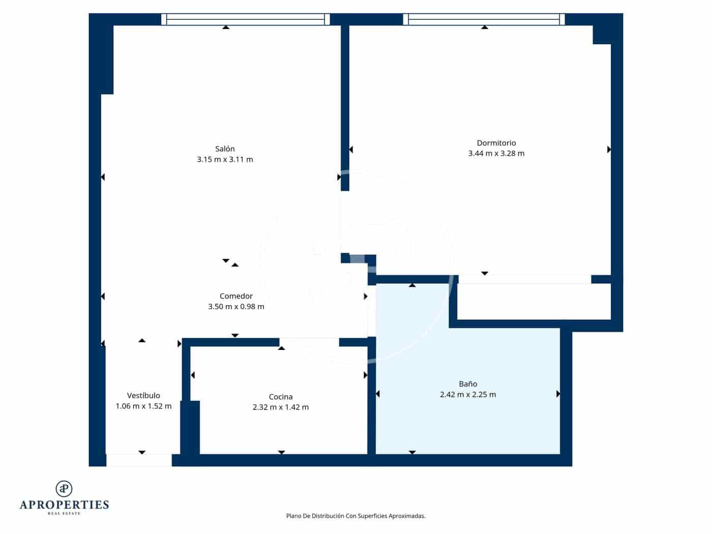 Apartamento en Madrid ciudad en alquiler - 1.350 € (Ref: 9627568)
