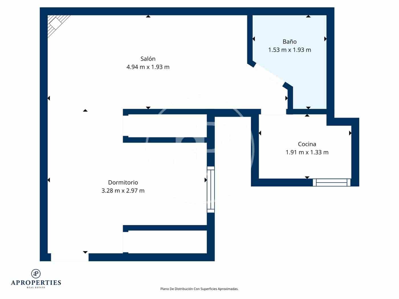 1 bedroom Penthouse for rent in Madrid city - € 1,400 (Ref: 9630351)