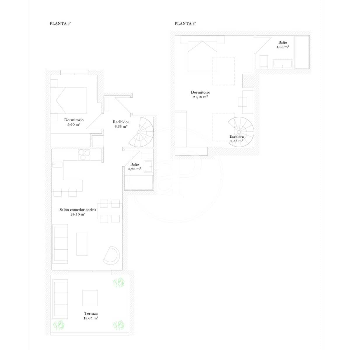 2 Zimmer Apartment zu verkaufen in Madrid Stadt - 1.000.000 € (Ref: 9634591)
