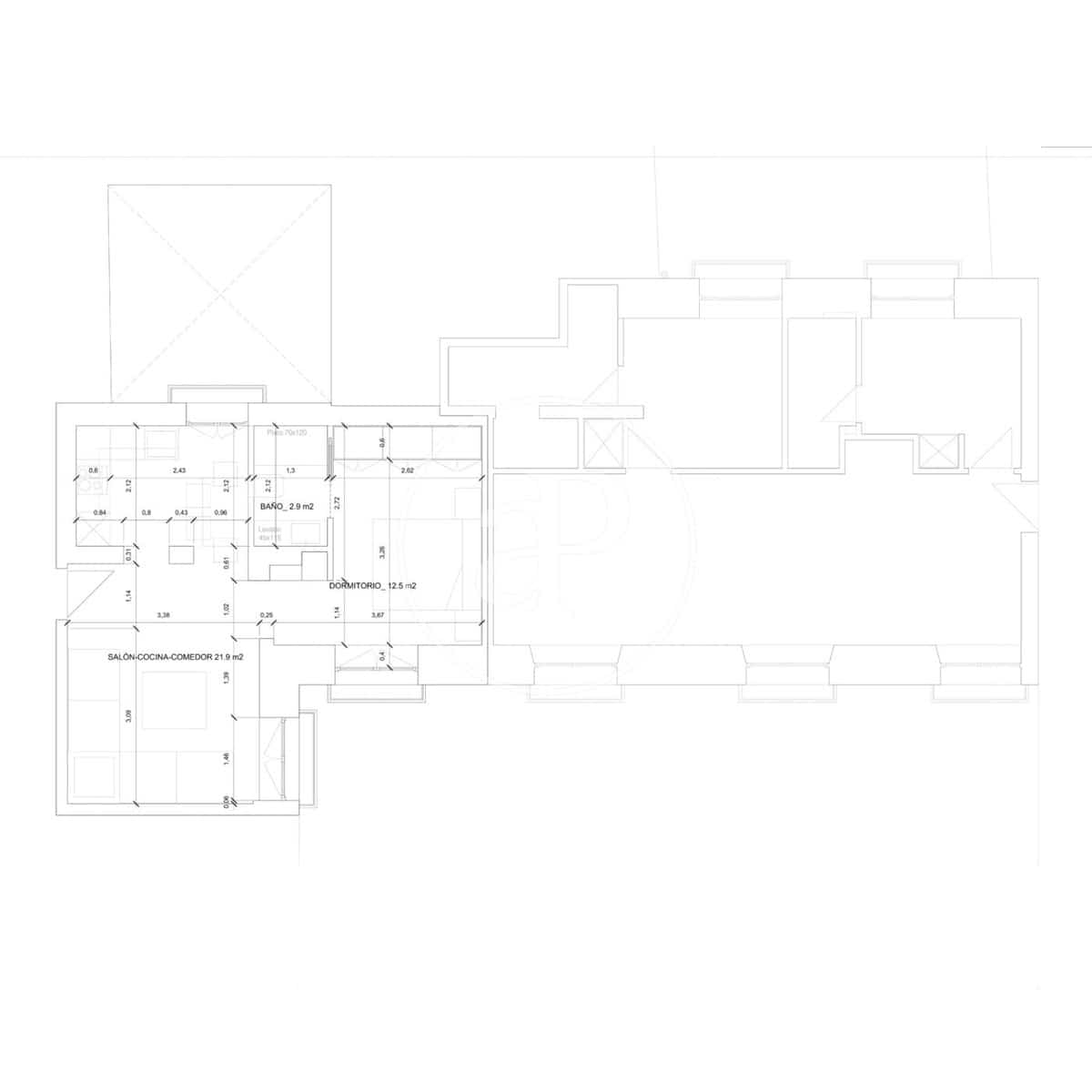 1 soverom Leilighet til salgs i Madrid by - € 535 000 (Ref: 9645036)