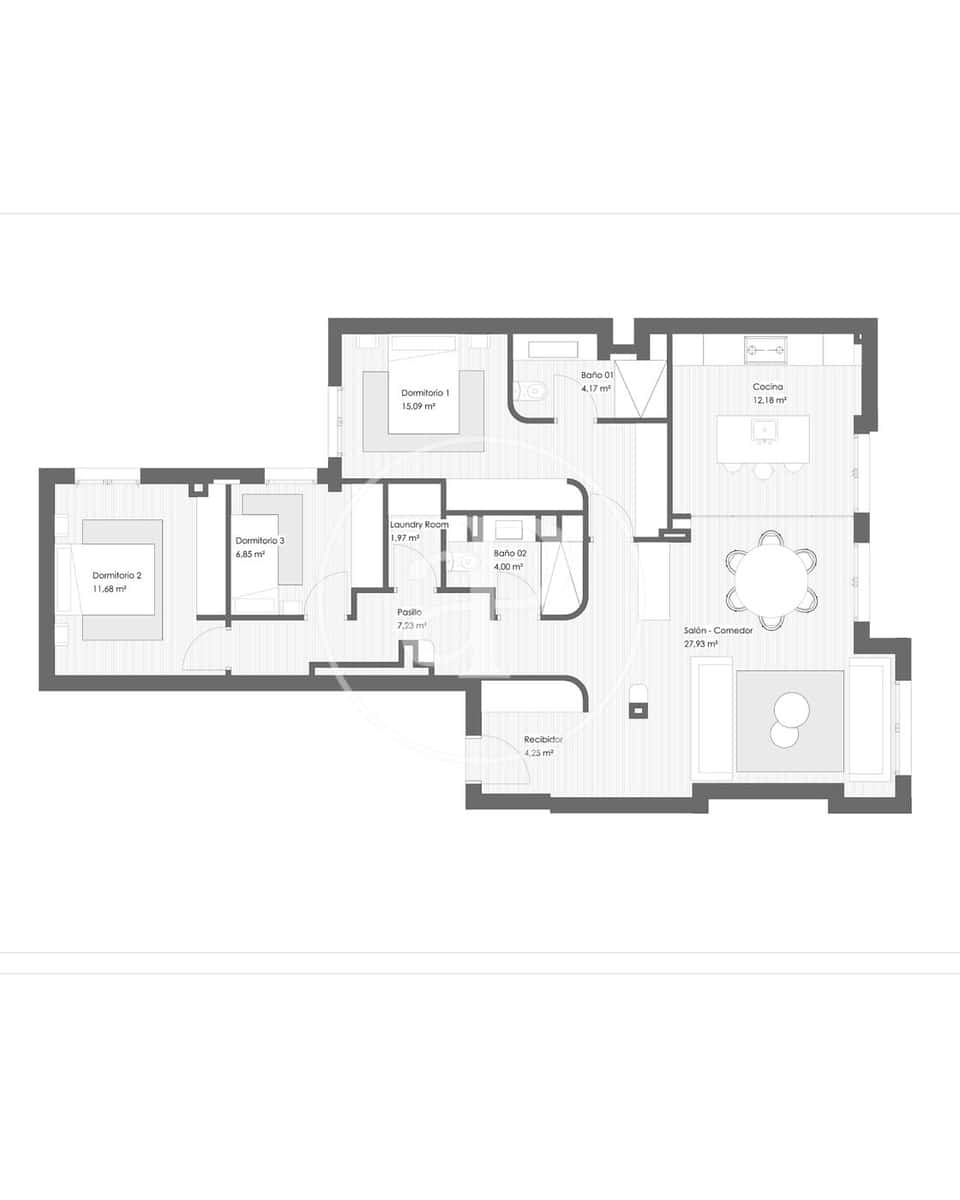 3 soverom Leilighet til salgs i Madrid by - € 1 580 000 (Ref: 9652017)