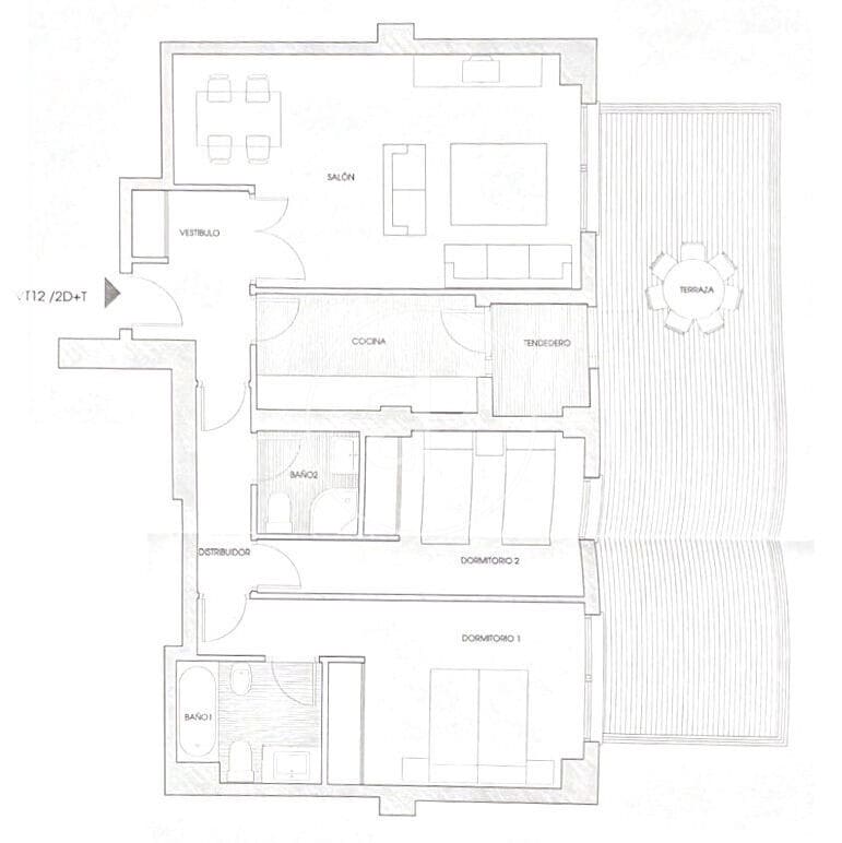 2 slaapkamer Appartement te koop in Madrid stad met zwembad - € 700.000 (Ref: 9656105)