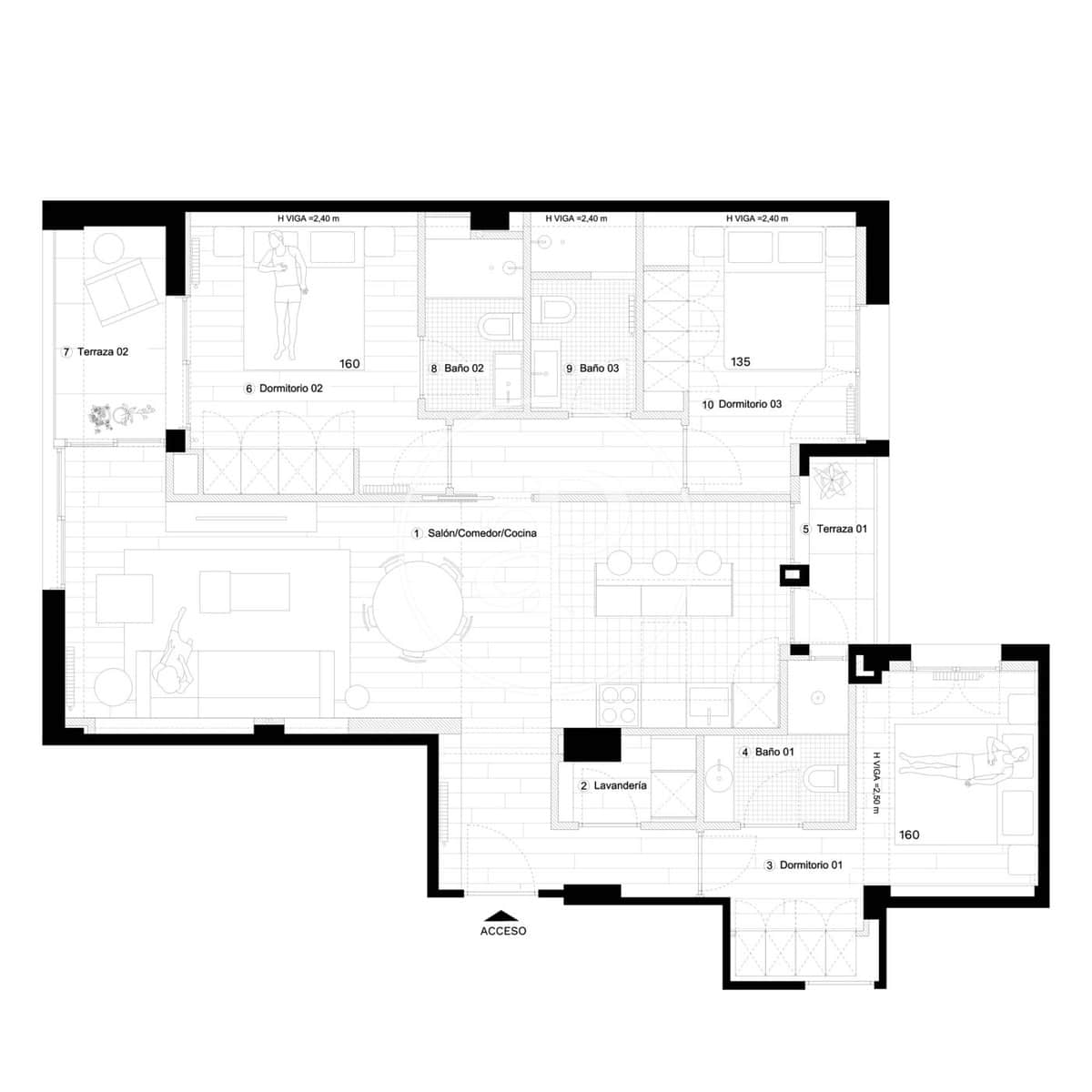 3 slaapkamer Appartement te koop in Madrid stad - € 989.000 (Ref: 9659448)