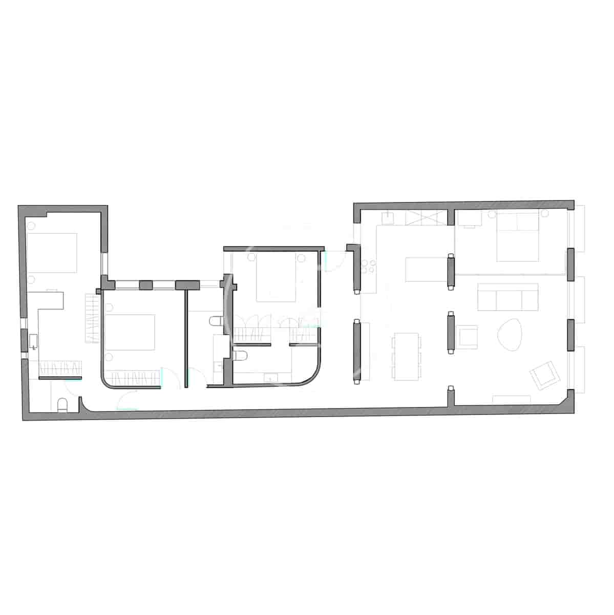 3 soveværelse Lejlighed til salg i Madrid by - € 1.550.000 (Ref: 9674233)