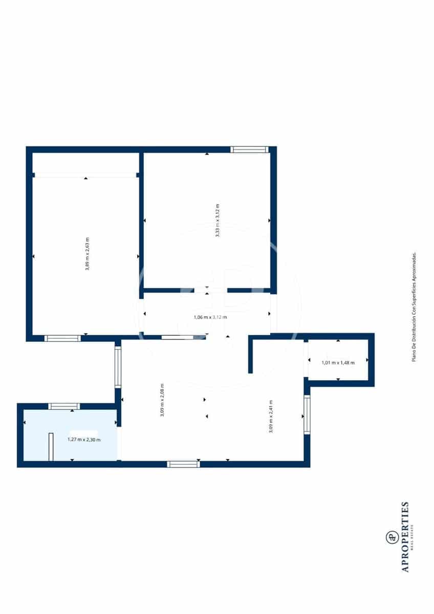 Apartamento de 2 habitaciones en Madrid ciudad en venta - 480.000 € (Ref: 9674234)