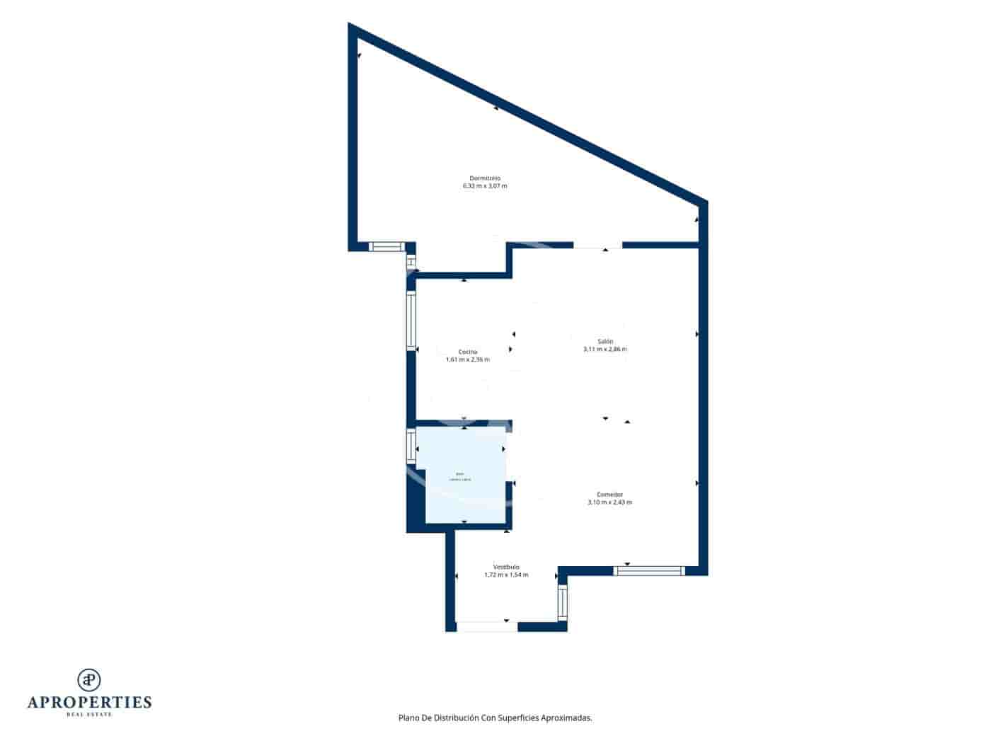 1 sypialnia Apartament na sprzedaż w Miasto Madryt - 289 000 € (Ref: 9686442)