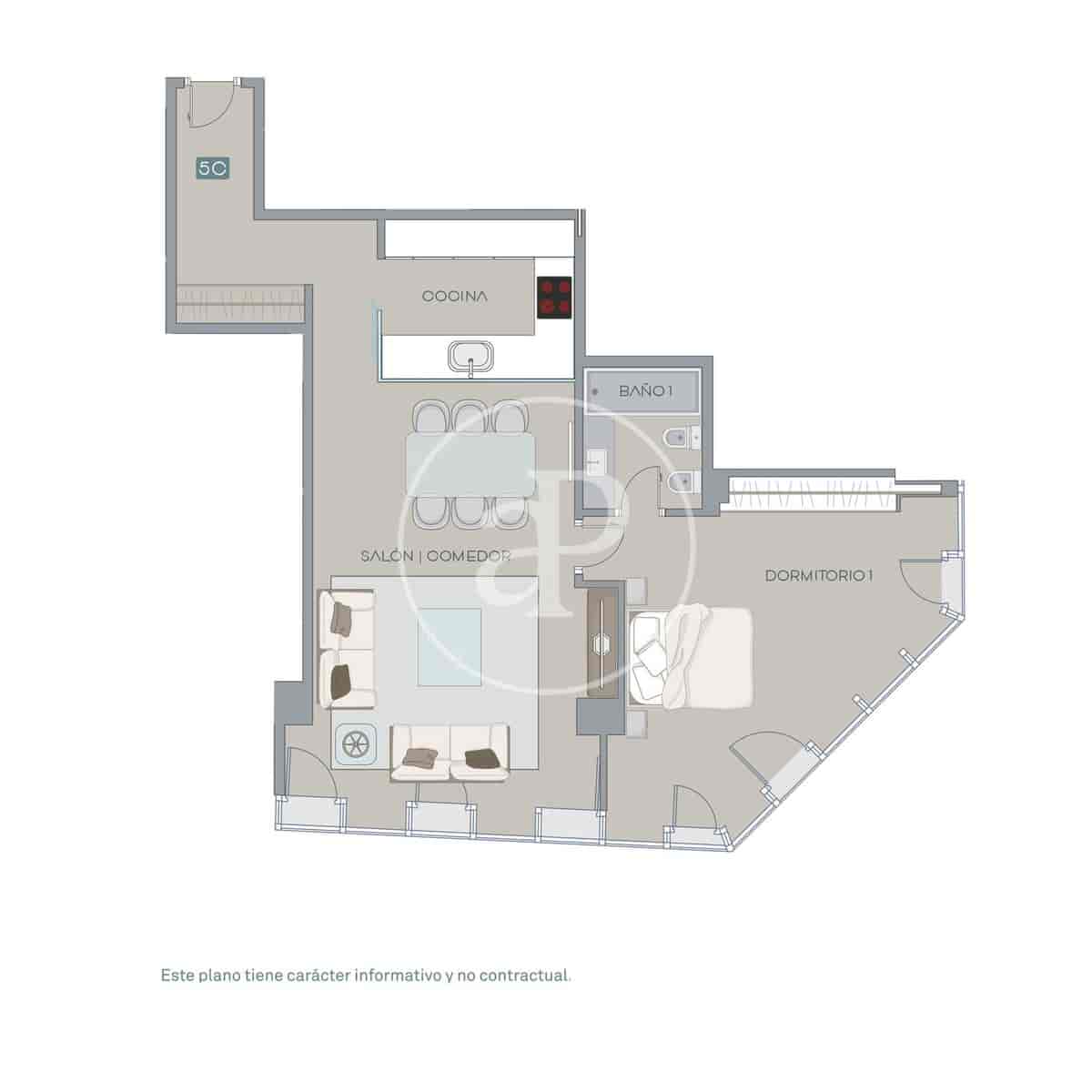 1 bedroom Apartment for sale in Madrid city - € 1,690,000 (Ref: 9701649)