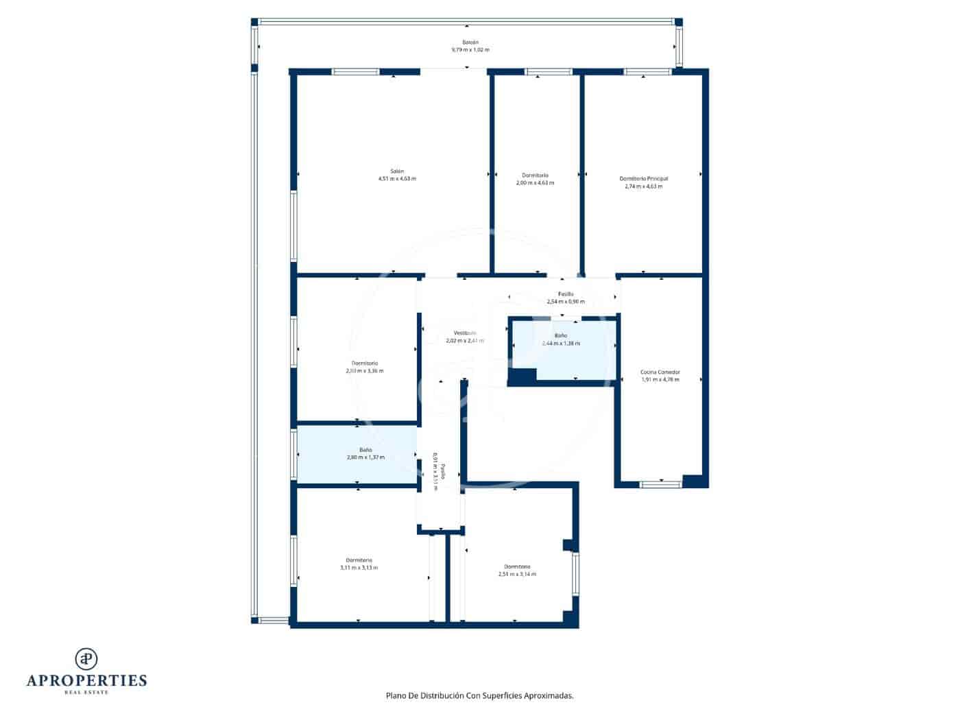 5 chambre Appartement à vendre à Madrid ville - 625 000 € (Ref: 9711982)