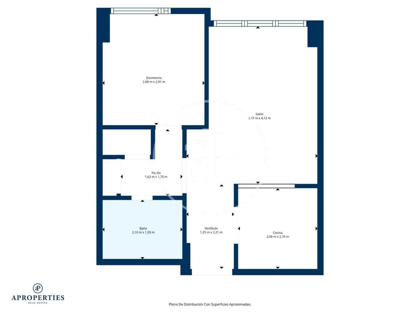 1 soveværelse Lejlighed til leje i Madrid by med swimmingpool - € 1.450 (Ref: 9714941)