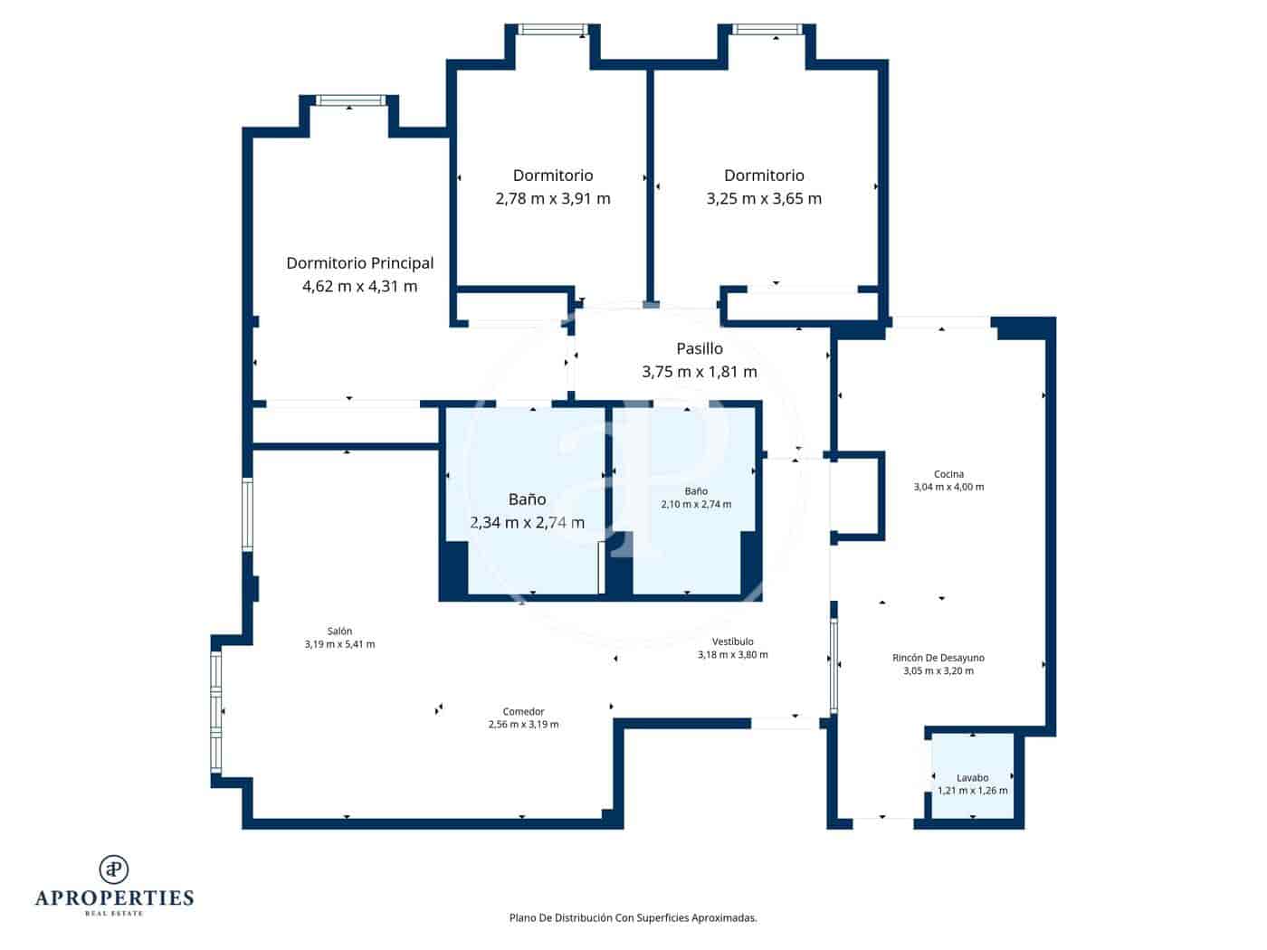 3 soveværelse Lejlighed til salg i Madrid by - € 1.475.000 (Ref: 9714947)