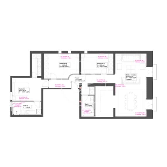 Apartamento de 3 habitaciones en Madrid ciudad en venta - 995.000 € (Ref: 9732133)