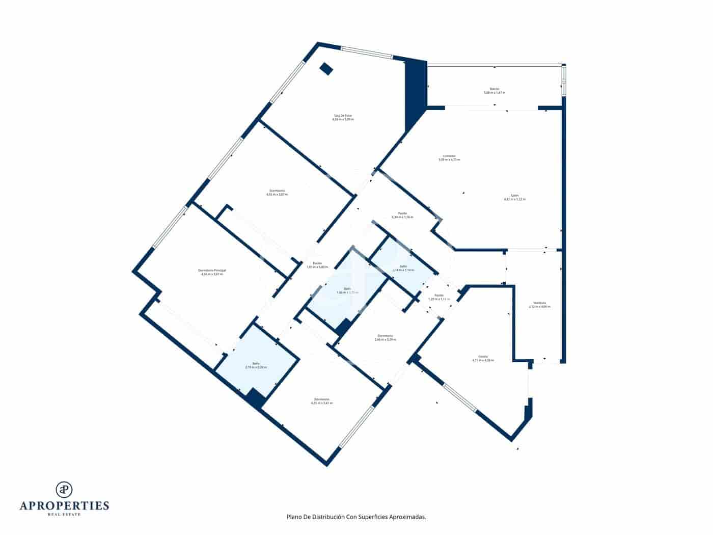 5 soverom Leilighet til salgs i Madrid by - € 2 200 000 (Ref: 9732135)