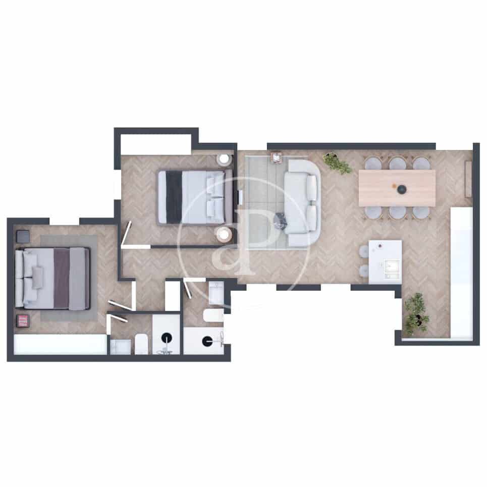 2 bedroom Apartment for sale in Madrid city - € 862,000 (Ref: 9735595)