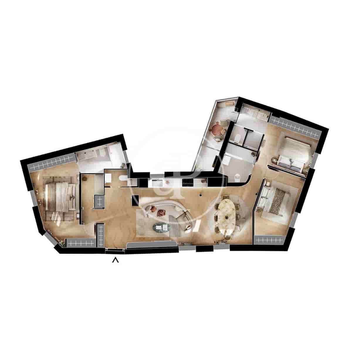 3 soverom Leilighet til salgs i Madrid by - € 1 975 000 (Ref: 9735596)