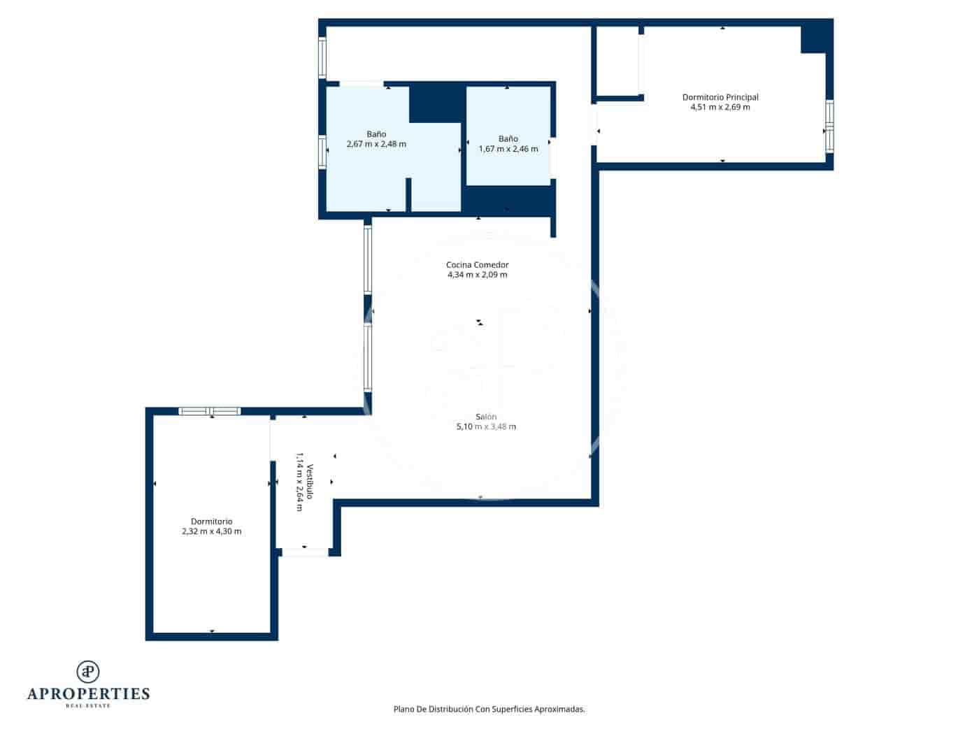 2 soverom Leilighet til salgs i Madrid by - € 599 000 (Ref: 9778142)