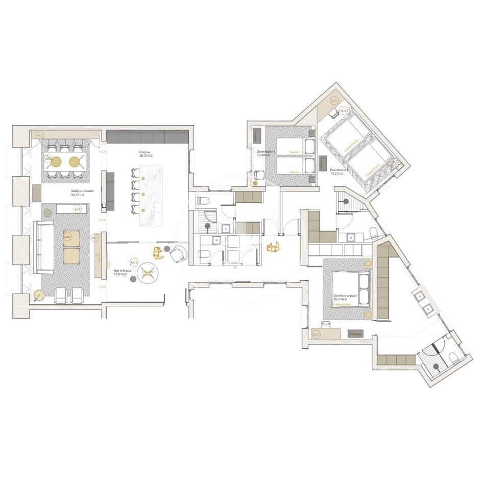 3 soveværelse Lejlighed til salg i Madrid by - € 4.700.000 (Ref: 9778152)
