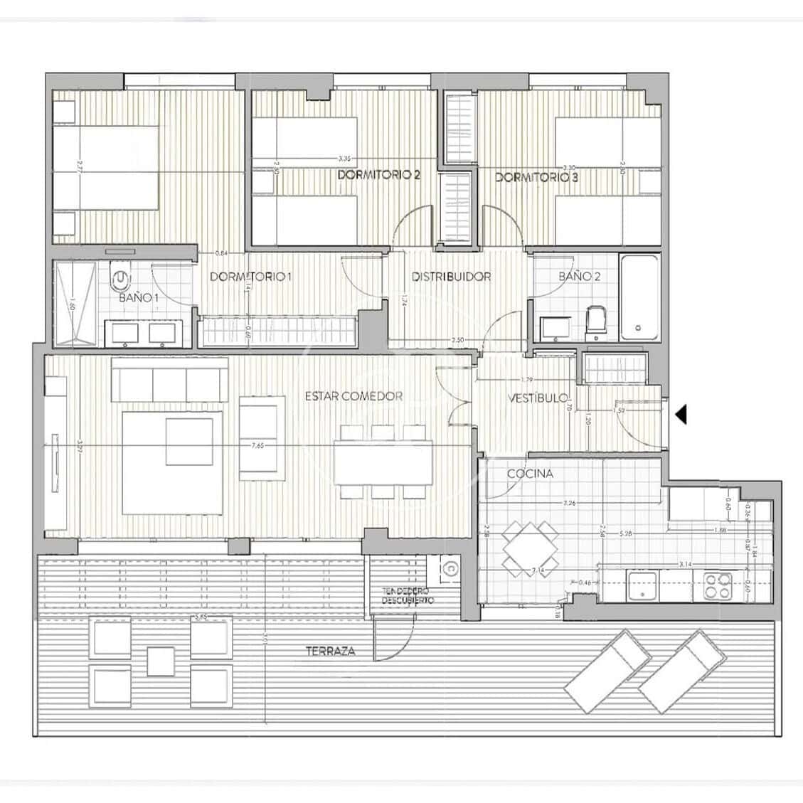 3 soverom Penthouse til salgs i Boadilla del Monte med svømmebasseng - € 890 000 (Ref: 9783247)