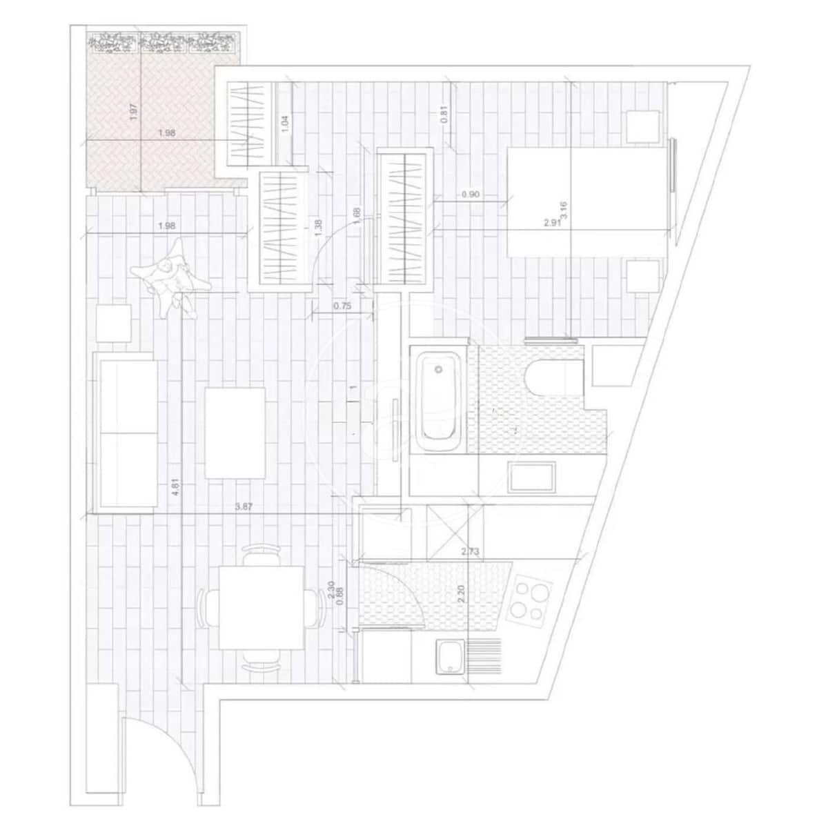 1 soveværelse Lejlighed til salg i Madrid by - € 520.000 (Ref: 9783248)