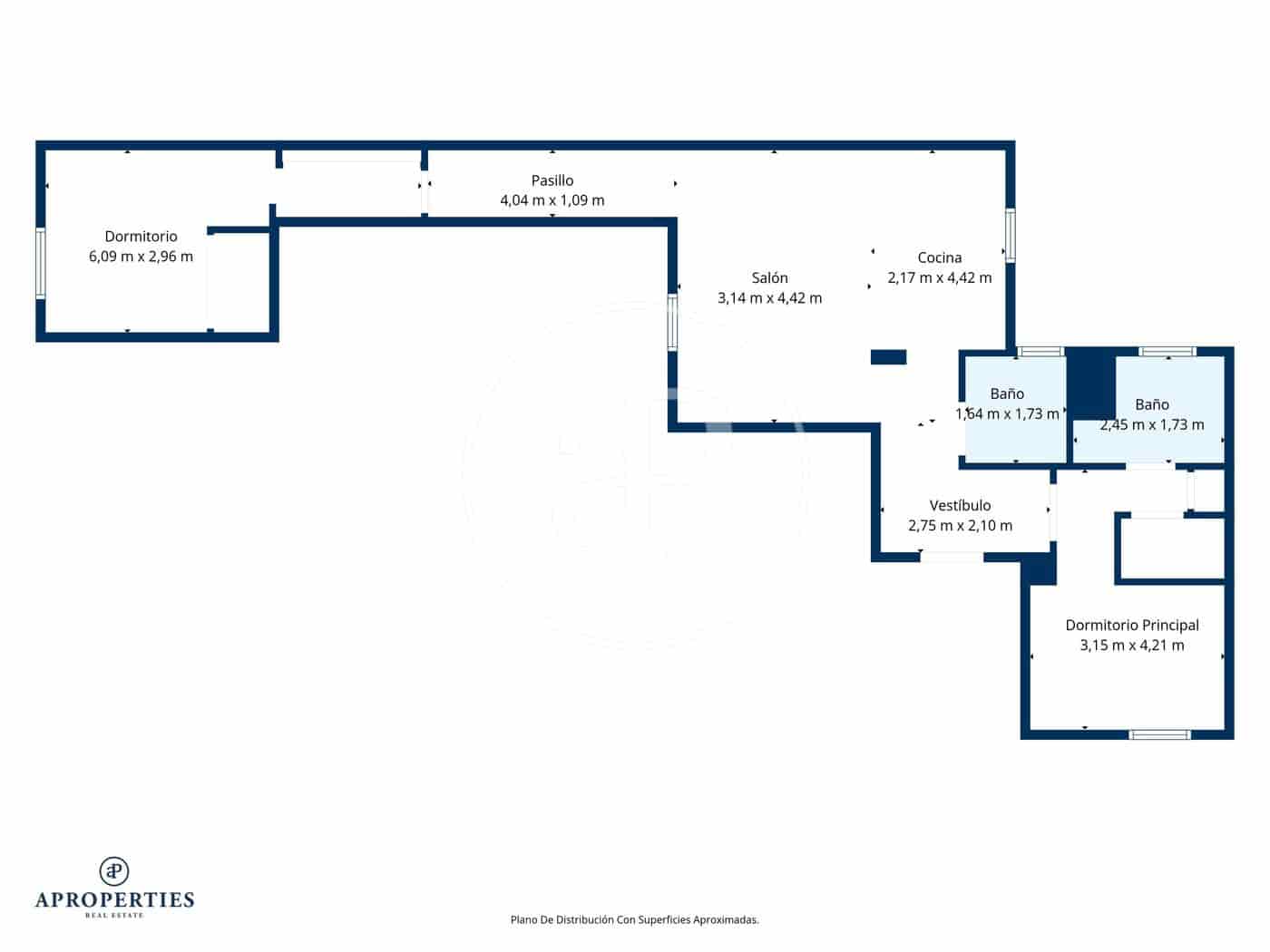 2 soveværelse Lejlighed til leje i Madrid by - € 2.000 (Ref: 9788412)