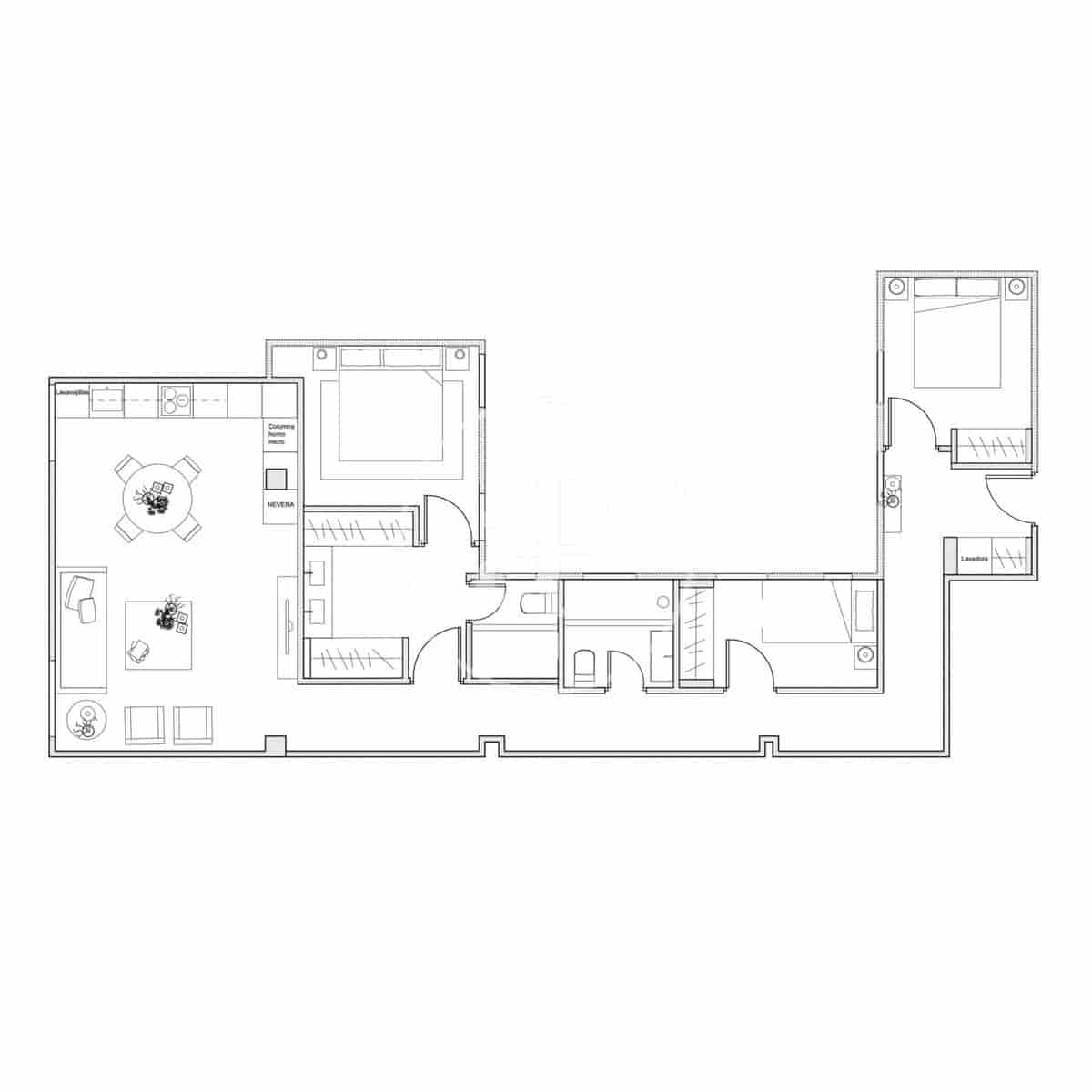 3 soveværelse Lejlighed til salg i Madrid by - € 1.055.000 (Ref: 9797123)