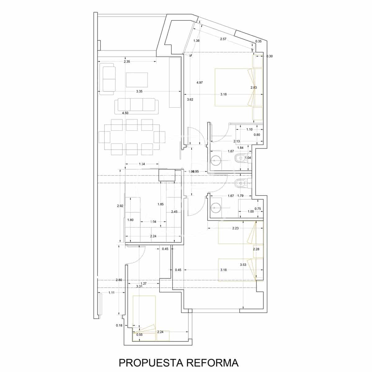 3 camera da letto Appartamento in vendita in Madrid citta - 1.200.000 € (Rif: 9797133)